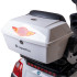 Scooter électrique à trois roues ultra-spacieux blanc avec coffre de rangement - Autonomie de 55 km