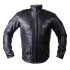 Blouson de moto en cuir noir pour hommes