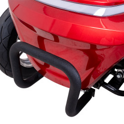 Scooter électrique à quatre roues sans permis avec siège confortable et coffre de rangement - 45 km d'autonomie