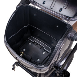 Scooter électrique à quatre roues sans permis avec siège confortable et coffre de rangement - 45 km d'autonomie