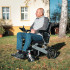 Fauteuil roulant électrique pliable et tout terrain pour personnes à mobilité réduite 6 km/h maximum - Autonomie de 24 km