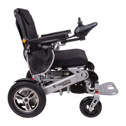 Fauteuil roulant électrique pliable et tout terrain pour personnes à mobilité réduite 6 km/h maximum - Autonomie de 24 km