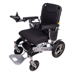 Fauteuil roulant électrique pliable et tout terrain pour personnes à mobilité réduite 6 km/h maximum - Autonomie de 24 km