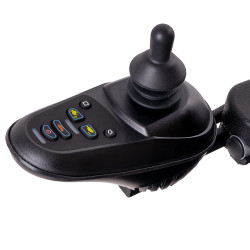 Fauteuil roulant motorisé 700 W avec appui-tête et dossier réglable à portée maximale de 24 km  - Capacité de pliage