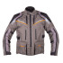 Veste de moto Grise et Orange pour hommes