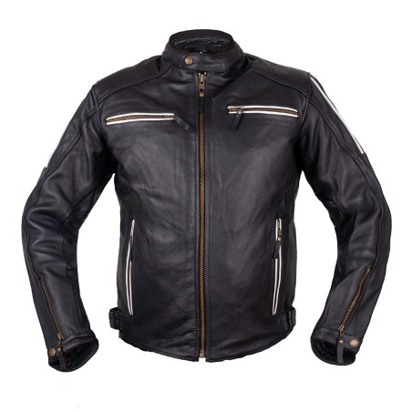 Veste de moto en cuir de haute qualité pour Hommes