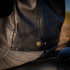 Veste de moto en cuir ultra légère d'été pour Hommes avec protections CE amovibles - Tailles S à 6XL