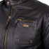 Veste de moto en cuir ultra légère d'été pour Hommes avec protections CE amovibles - Tailles S à 6XL