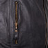 Veste de moto en cuir ultra légère d'été pour Hommes avec protections CE amovibles - Tailles S à 6XL