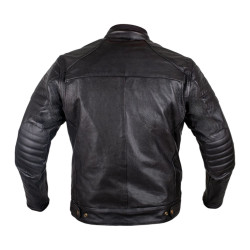 Veste de moto en cuir ultra légère d'été pour Hommes avec protections CE amovibles - Tailles S à 6XL