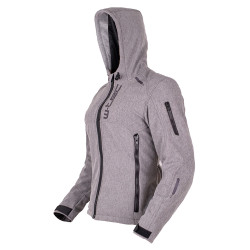 Veste de moto softshell à capuche légère et sécuritaire pour femme - Tailles XS à XXL