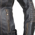 Veste de moto en cuir marron pour femmes avec doublure thermique amovible - Taille XS à XXL
