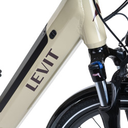 Vélo électrique de ville avec 9 vitesses et selle en gel confortable - Autonomie de 100 km