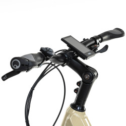 Vélo électrique de ville avec 9 vitesses et selle en gel confortable - Autonomie de 100 km
