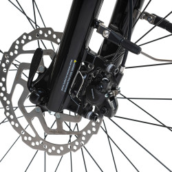 Vélo électrique de ville avec 9 vitesses et selle en gel confortable - Autonomie de 100 km