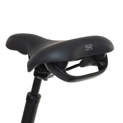 Vélo électrique de ville avec 9 vitesses et selle en gel confortable - Autonomie de 100 km