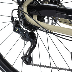 Vélo électrique de ville avec 9 vitesses et selle en gel confortable - Autonomie de 100 km