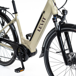 Vélo électrique de ville avec 9 vitesses et selle en gel confortable - Autonomie de 100 km