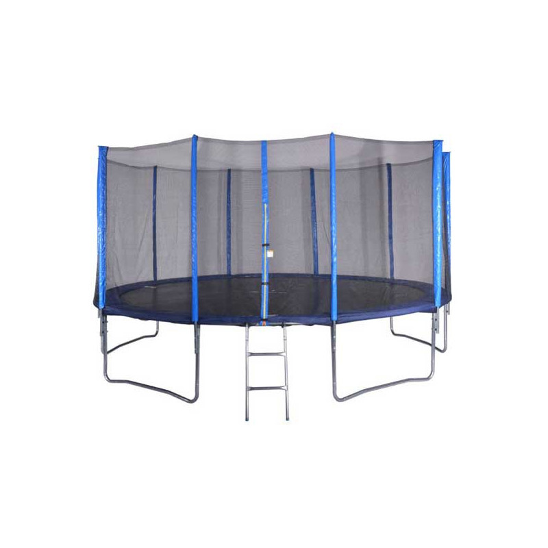 Trampoline grande taille pour installation dans un jardin.