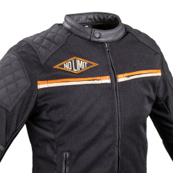 Veste de moto d'été pour Hommes vintage avec système d'aérations - Taille S à 6XL