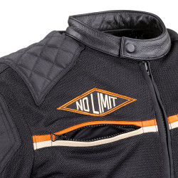 Veste de moto d'été pour Hommes vintage avec système d'aérations - Taille S à 6XL
