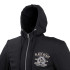 Sweat à capuche pour moto pour Hommes en fibre d'aramide renforcée Black Heart - Tailles S à 5XL