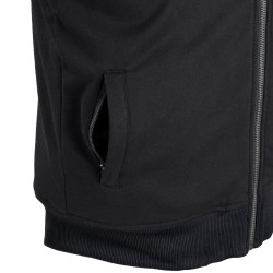 Sweat à capuche pour moto pour Hommes en fibre d'aramide renforcée Black Heart - Tailles S à 5XL