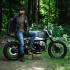 Veste en Cuir pour Homme style perfecto Vintage avec design Black Heart - Tailles M à 6XL