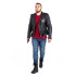 Veste en Cuir pour Homme style perfecto Vintage avec design Black Heart - Tailles M à 6XL