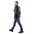 Veste en Cuir pour Homme style perfecto Vintage avec design Black Heart - Tailles M à 6XL