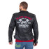 Veste en Cuir pour Homme style perfecto Vintage avec design Black Heart - Tailles M à 6XL