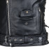 Veste en Cuir pour Homme style perfecto Vintage avec design Black Heart - Tailles M à 6XL