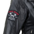 Veste en Cuir pour Homme style perfecto Vintage avec design Black Heart - Tailles M à 6XL