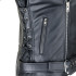 Veste en Cuir pour Homme style perfecto Vintage avec design Black Heart - Tailles M à 6XL