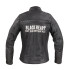 Veste de moto en cuir pour femmes avec impression Black Heart - Tailles XS à 3XL