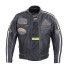 Blouson de moto en cuir pour Hommes avec écussons vintages  - Tailles S à 6XL