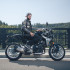 Blouson de moto en cuir pour Hommes avec écussons vintages  - Tailles S à 6XL