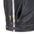 Blouson de moto en cuir pour Hommes avec écussons vintages  - Tailles S à 6XL