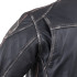 Blouson de moto en cuir pour Hommes avec écussons vintages  - Tailles S à 6XL
