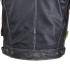 Blouson de moto en cuir pour Hommes avec écussons vintages  - Tailles S à 6XL