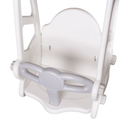 Toboggan avec balançoire pour enfant et panier de basket - Aire de jeux ludique