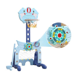 Panier de basket-ball avec but de football et espace golf pour enfants de 3 ans et plus - Aire multi-jeux