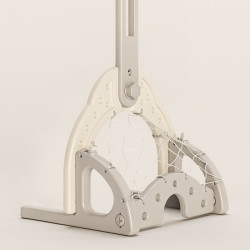 Structure de jeux 3 en 1 avec panier de basket-ball et but de football - Espace golf inclus