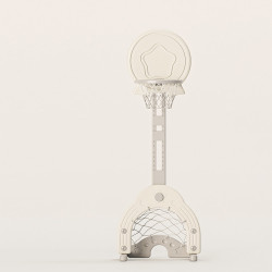 Structure de jeux 3 en 1 avec panier de basket-ball et but de football - Espace golf inclus