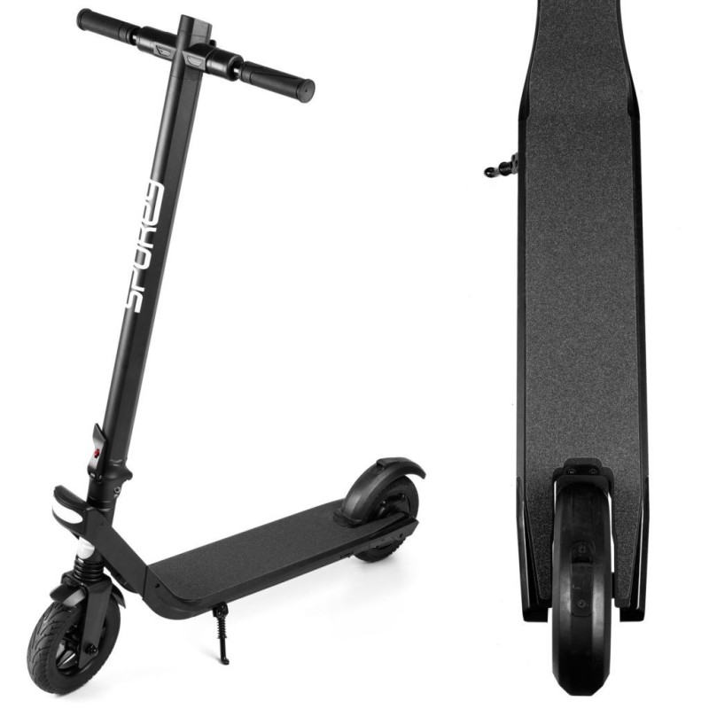 Trottinette électrique noire modèle GHOST tendance 300W portée 25 km