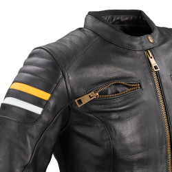 Blouson de moto en cuir pour Femmes confortable et sécuritaire - Tailles SX à 3XL