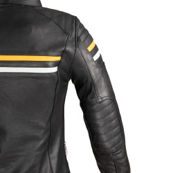 Blouson de moto en cuir pour Femmes confortable et sécuritaire - Tailles SX à 3XL