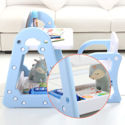 Planche à dessin combo table avec chaise pour enfant d'un an et plus - Espace de rangement inclus