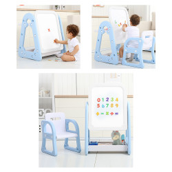 Planche à dessin combo table avec chaise pour enfant d'un an et plus - Espace de rangement inclus