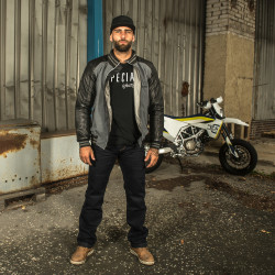 Jean de moto pour Hommes avec protections aux hanches et genoux - Tailles S à 5XL
